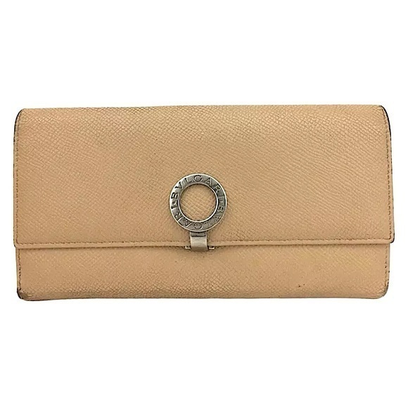 Bvlgari Leather Flat Wallet
